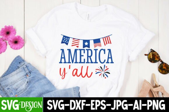 America Y'all SVG: Graphics for T-Shirt Designs