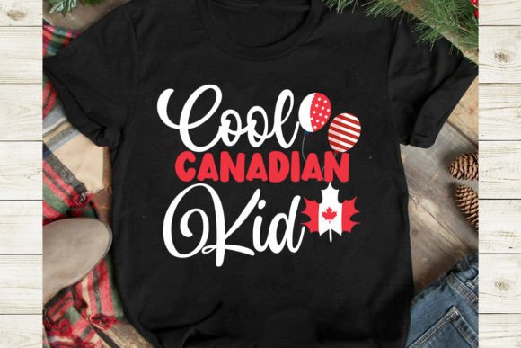 Cool Canadian Kid SVG: Graphics for T-Shirt Designs