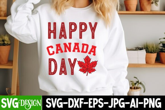 Happy Canada Day SVG: Graphics for T-Shirt Designs