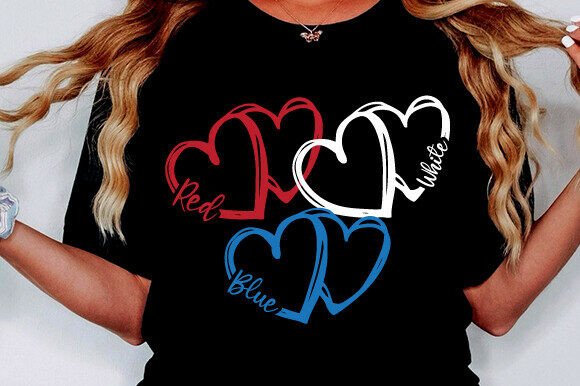 Heart 4th of July SVG: Graphics for T-Shirt Designs