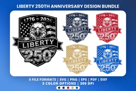 Liberty 250 Eagle: Graphics & T-Shirt Designs