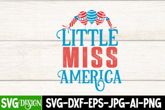 Little Miss America SVG: Graphics for T-Shirt Designs