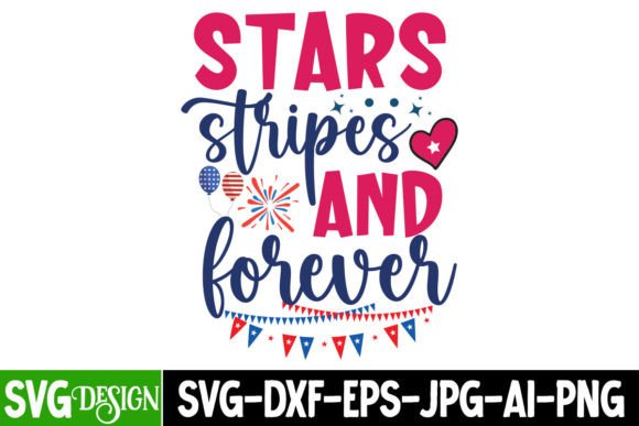 Star Stripes SVG: Graphics for T-Shirt Designs